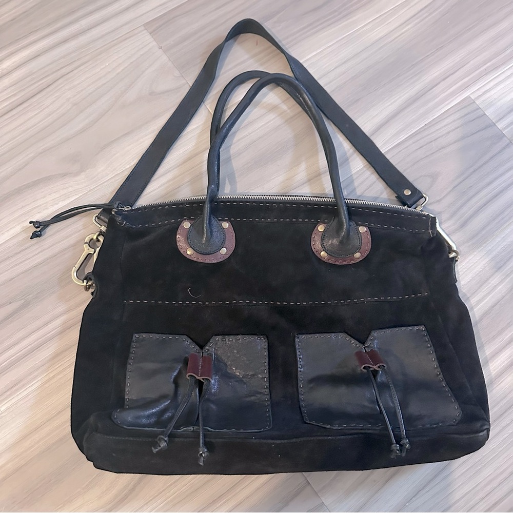 Carla Mancini Leather Zip Tote